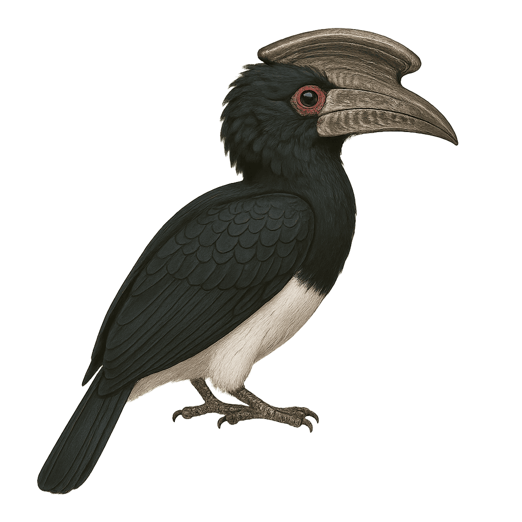 Trumpeter Hornbill Size
